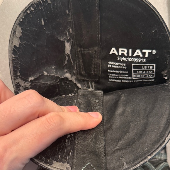 Ariat Black and Blue Cowboy Boots - Picture 5 of 10